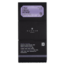 Load image into Gallery viewer, Elevar Leafs 125mg CBD Oral Strips - Associated CBD