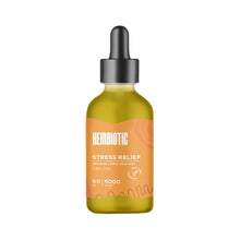 Load image into Gallery viewer, A 50ml bottle of Hembiotic 5000mg Bulk CBD Oil featuring an orange label with white text that includes information such as "Ashwagandha, Saffron + Magnolia," "Vegan Friendly," and "50 | 5000." This lab-tested product comes with a black dropper cap.
