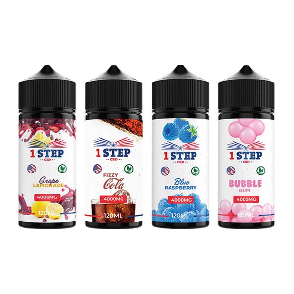 1 Step CBD 4000mg CBD E-liquid 120ml (BUY 1 GET 1 FREE) - Associated CBD