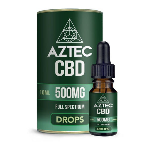 Aztec CBD Full Spectrum Hemp Oil 500mg CBD 10ml - Associated CBD