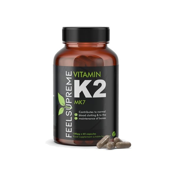 Feel Supreme 6000ug Vitamin K2 MK7 Capsules - 60 Caps - Associated CBD