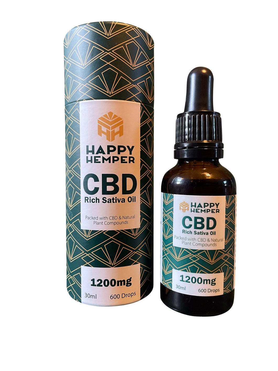 Happy Hemper 1200mg Cold Pressed CBD Oil - 30ml - Associated CBD