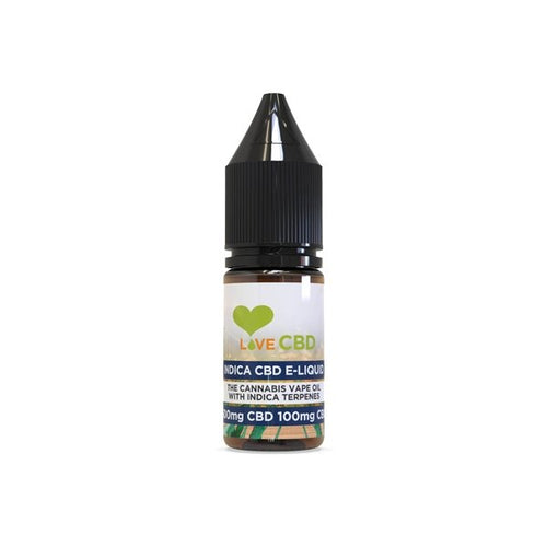 Love CBD 600mg Indica CBD + CBG E-liquid 10ml (65PG/35VG) - Associated CBD