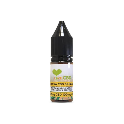 Love CBD 600mg Sativa CBD + CBG E-liquid 10ml (65PG/35VG) - Associated CBD