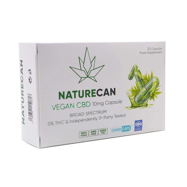 Naturecan 10mg Vegan CBD Capsules - 30 Caps - Associated CBD