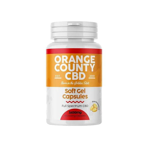 Orange County 3600mg Full Spectrum CBD Capsules - 60 Caps - Associated CBD