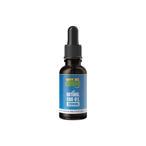 Why So CBD? 1200mg Broad Spectrum CBD Natural Oil - 30ml - Associated CBD